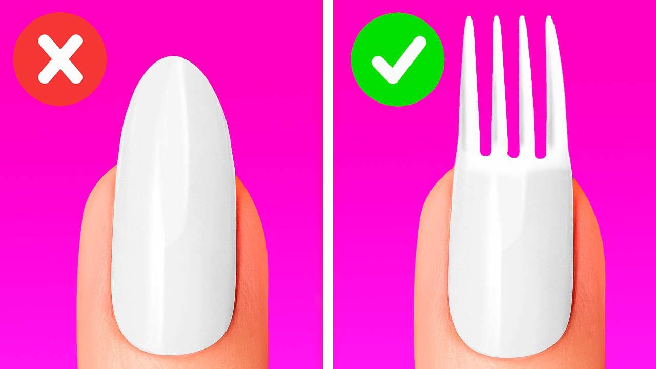 Crazy Nail Design, Hair Styling And Beauty Hacks