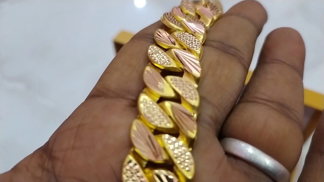 20 GRAMS Handmade 916 Gold bracelet - YouTube