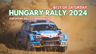 RALLY HUNGARY 2024 | FLAT-OUT - SATURDAY HIGHLIGHTS | EUROPEAN RALLY CHAMPIONSHIP