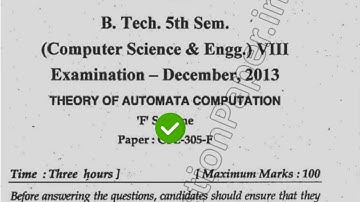 2015 Mdu BTech CSE 4th Sem Theory of Automata  Computational Question Paper