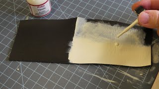 How to apply angelus leather paint to leather with a paintbrush