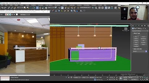 3dsMax Tutorials, Learn 3D Modeling an Office Reception Area from Scratch in 3dsmax ( Part 2)