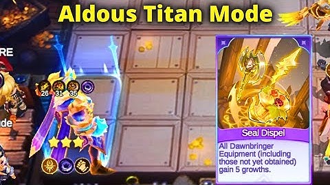 Aldous Titan Mode With Bruiser Dawnbringer Combo  | MLBB MAGIC CHESS GOGO BEST SYNERGY COMBO TERKUAT