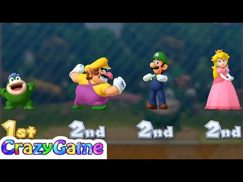 Mario Party 10 Coin Challenge - Wario v Luigi v Spike v Peach Master Difficult - CRAZYGAMINGHUB - 동영상