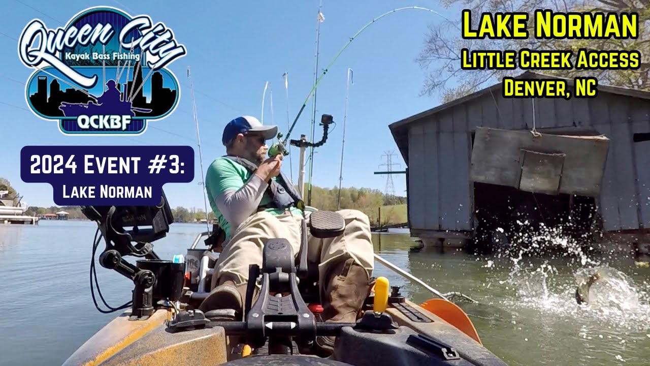 Kayak Bass Fishing Tournament During Spawn Lake Norman Clear Water