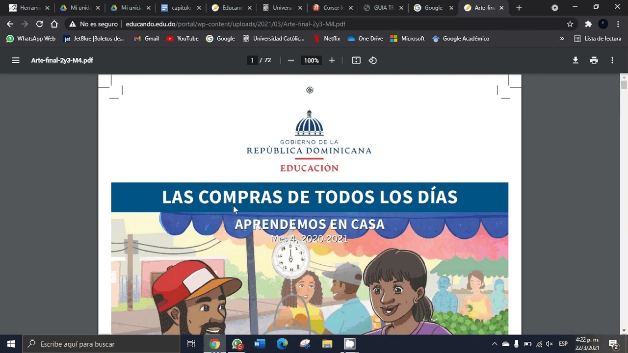 Pasos para descargar cuadernillos del MINERD