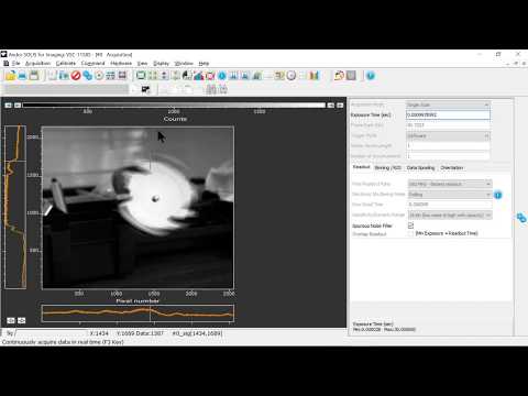 Global vs. Rolling Shutter on the Zyla 5.5 - tracking a spinning object