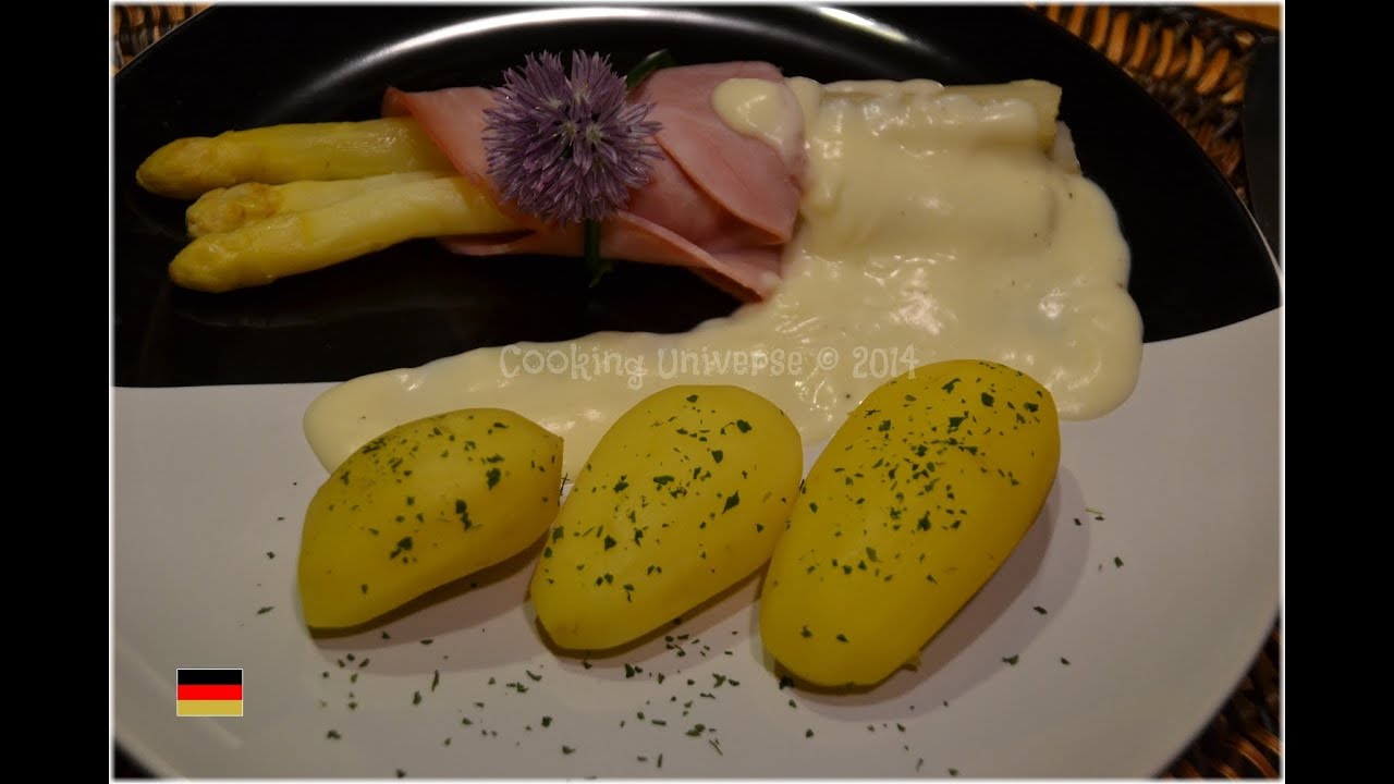 Spargel Rezept mit Bechamel Sauce aus Mehlschwitze - YouTube