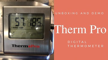 Therm Pro TP-16 digital food thermometer Unboxing and demonstration