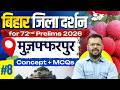 72nd BPSC Prelims 2026 | Bihar Zila Darshan: मुज़फ्फरपुर | Bihar Special Imp. MCQs By Aditya Sir