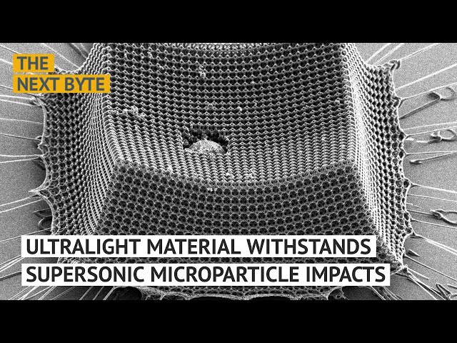 Ultralight material withstands supersonic microparticle impacts