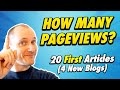 How Much Traffic To A NEW Site? (20 First Articles - NO Linkbuilding!)