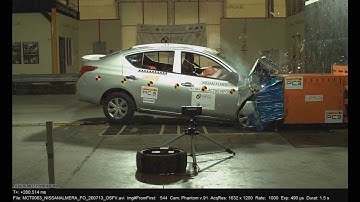 ASEAN NCAP - Nissan Almera - 4 stars in frontal offset crash test