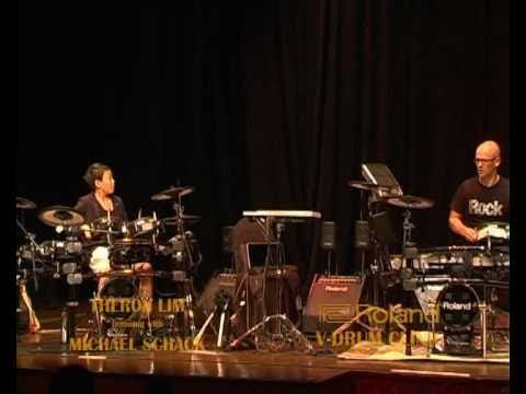 Michael Schack ROLAND V-Drum Clinic ft Theron Lim - JAMMING