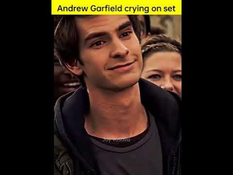 Andrew Garfield crying on set - YouTube