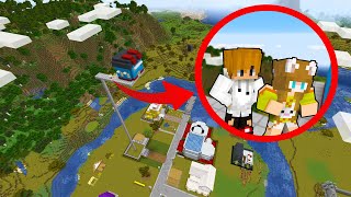 Moving My Friends House Into The Sky In Minecraft! 😨 screenshot 4