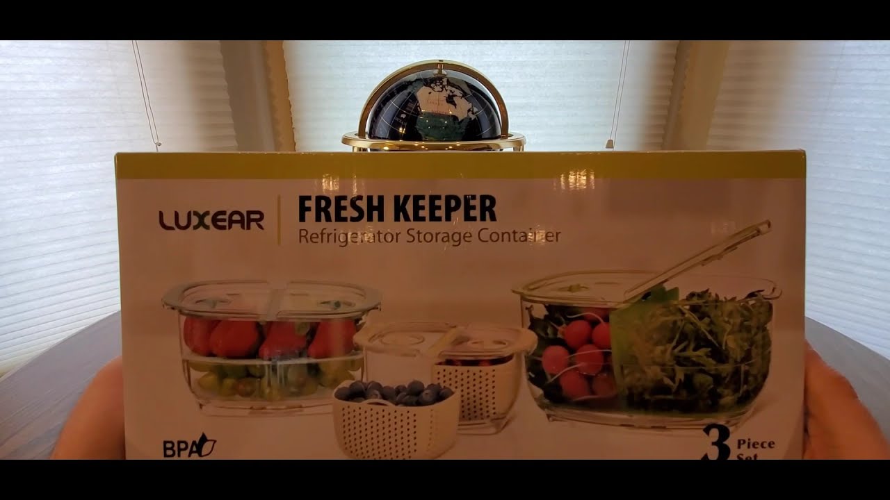THE BEST FOOD STORAGE CONTAINERS LUXEAR FRESH KEEPER ( EPISODE 3260 )   UNBOXING VIDEO 