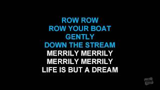 Row, Row, Row Your Boat (Round Version) in the style of Traditional karaoke video