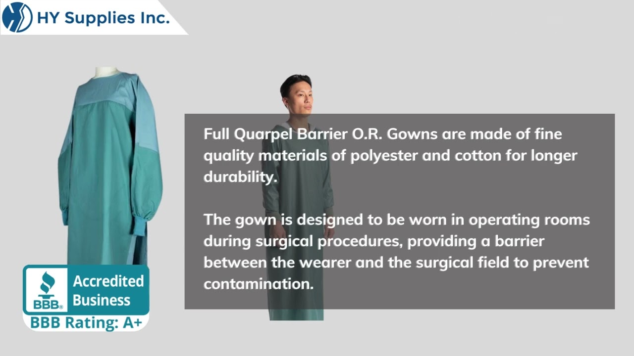 Full Quarpel Barrier o.r. Gown Wholesale USA | Full Quarpel Barrier o.r. Gown | Barrier Gown USA