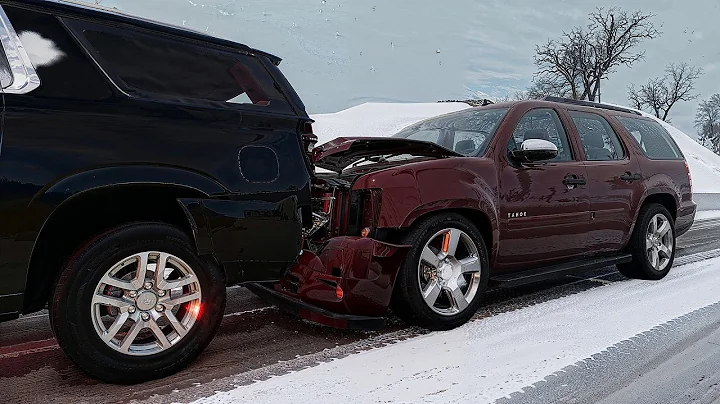 BeamNG Drive - Realistic Winter Car Crashes | Dangerous Driving