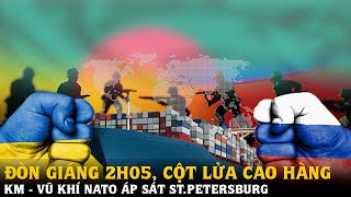 2:05 am strike, kilometer-long column of fire in Ukraine - NATO weapons close to St Petersburg
