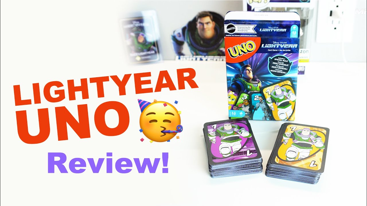 Mattel Games UNO Disney and Pixar Lightyear Card Game 2-10 Players