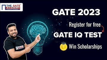 #shorts Register for Free THE GATE IQ Test | GATE 2023 | Win Scholarship on GATE Courses