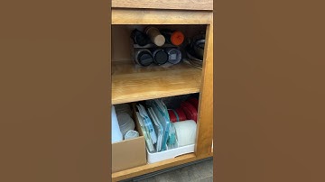 this container lid organizer changed the game #shorts