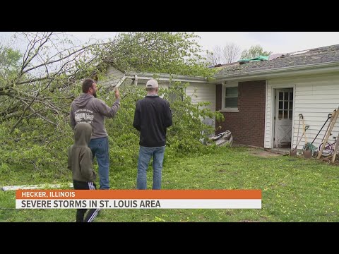 Cleanup begins for St. Louis area following tornadoes - YouTube