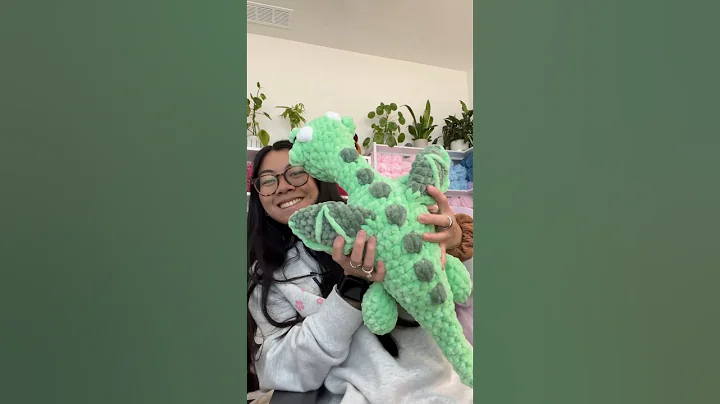 You need this no sew crochet dragon in your life 🐉 Pattern releasing 4/11! #crochet #reels