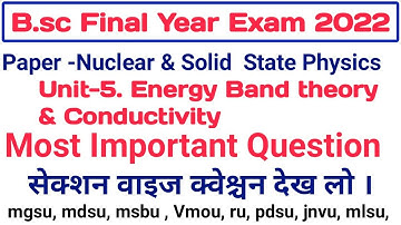 bsc 3rd year important question|bsc 3rd year important question 2022 physics|mgsu bsc 3rd year#mgsu