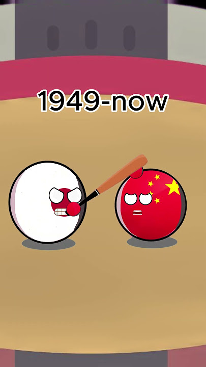 History of China and Japan war  #countryballs #china #japan #taiwan #war #history