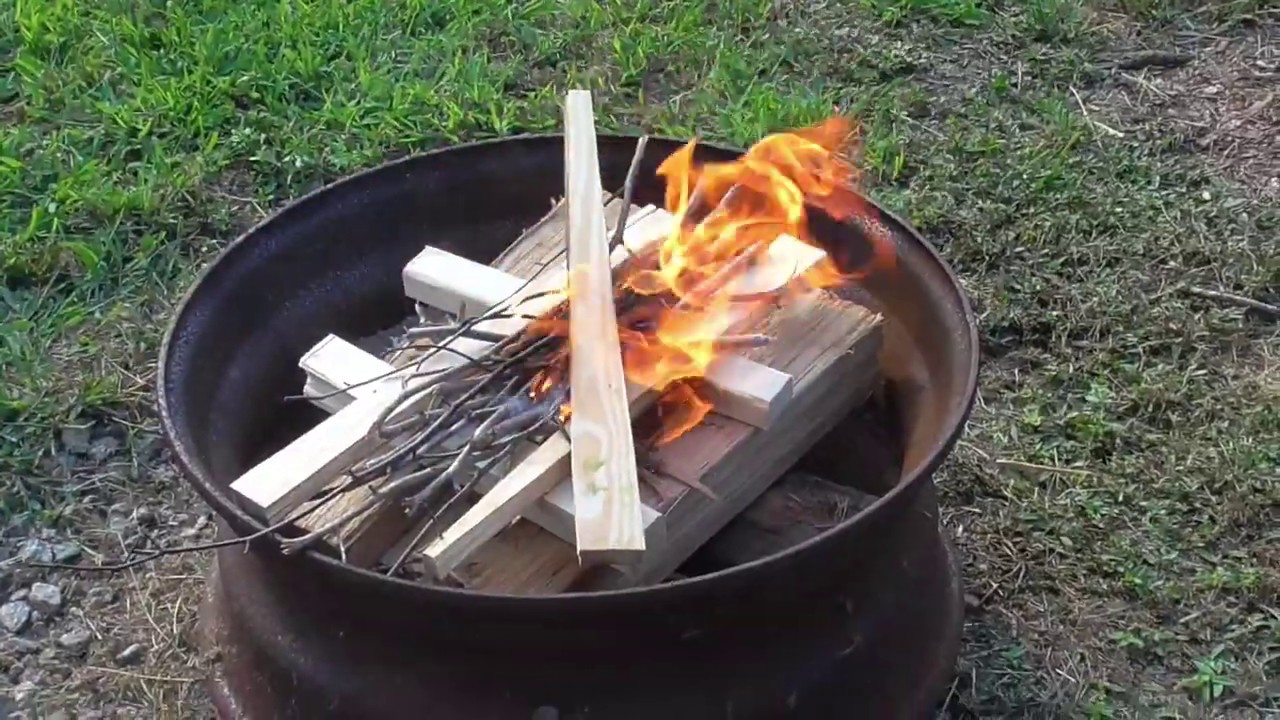 How To Build A Campfire - YouTube