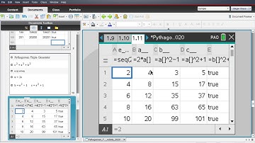 Pythagorean Triples Activity 2020 CAS