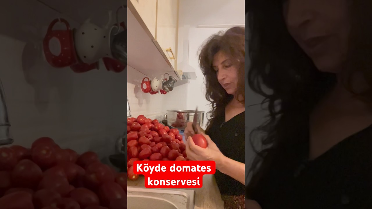 Köyde kışlık domates konservesi yaptık . #yemektarifleri #pratiktarifler #food #shotrs