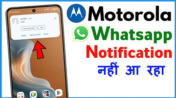 Whatsapp Notification Not Showing On Home Screen Motorola | Moto G54 Whatsapp Notification Problem