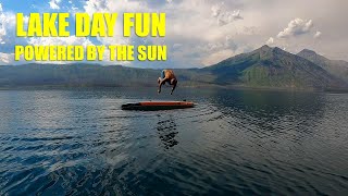 SOLAR Powered Lake Day in GLACIER National Park | Adventurtunity Family