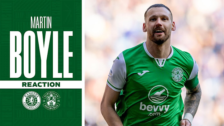 Martin Boyle's Reaction: Rangers 0 Hibernian 2 | William Hill Premiership