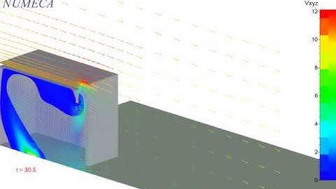 Fire Simulation in a compartment area by NUMIT-NUMECA...