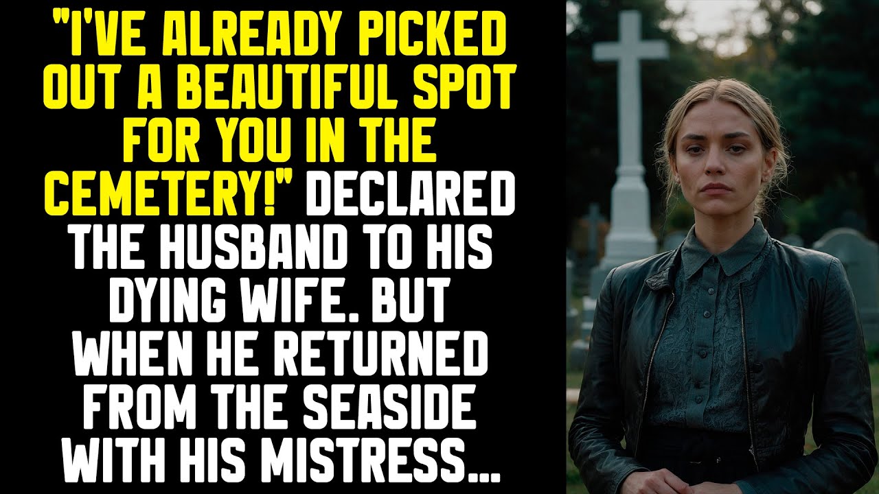 "I've already picked out a beautiful spot for you in the cemetery