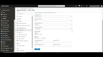 234 Network Watcher    IP Flow Verify-  AZ-104 Microsoft Azure Administrator