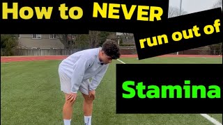 Improve your STAMINA and SPEED for soccer