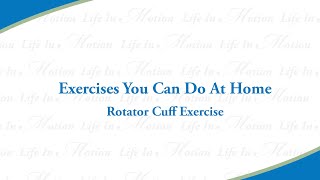 UOA Demonstrates the Rotator Cuff Exercise