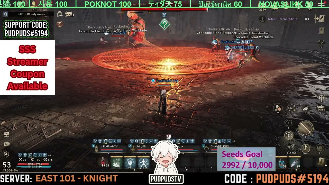 Night Crow, Party Dungeon 3 on my new Healer