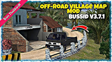 Off-road village map mod for bussid v3.7.1 || mod review