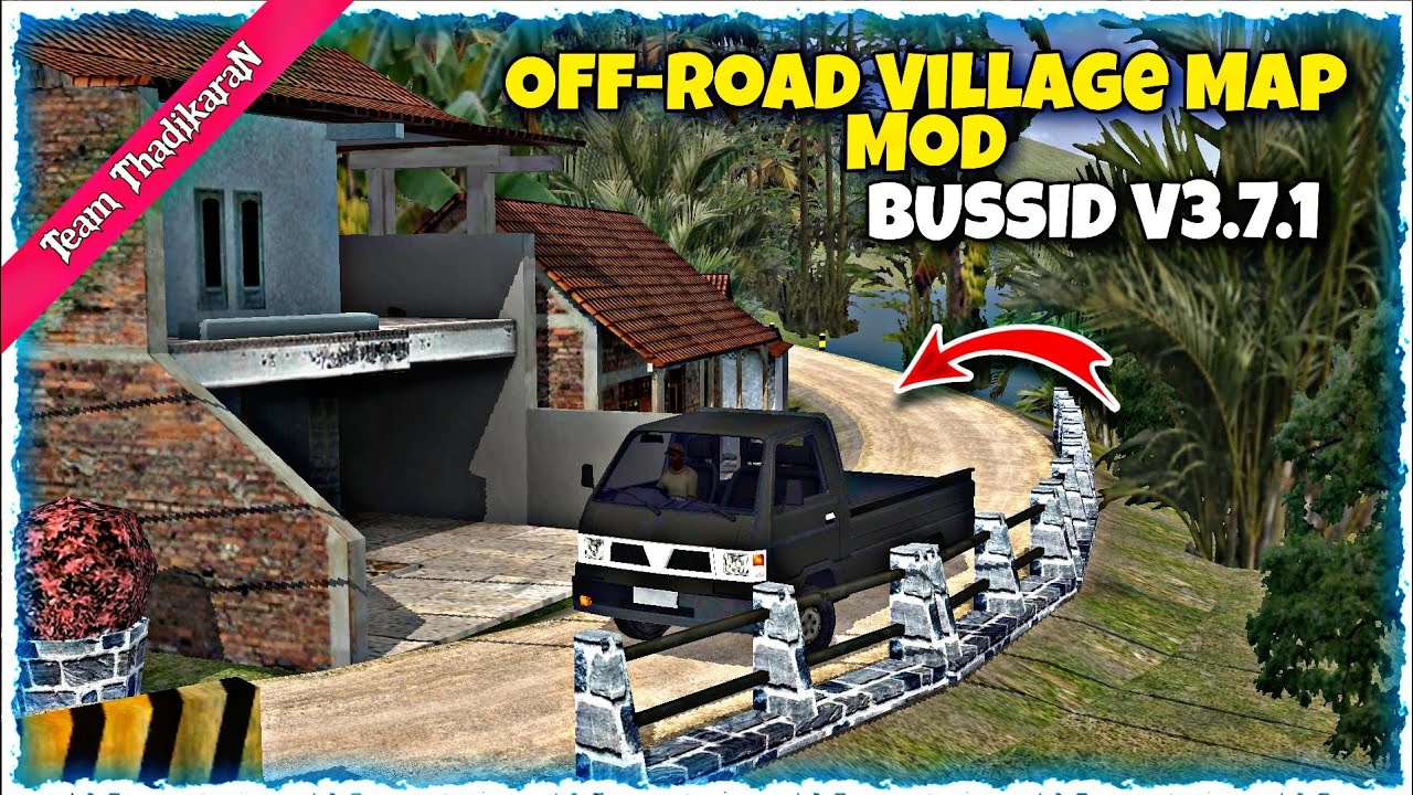 Off-road village map mod for bussid v3.7.1 || mod review - YouTube