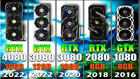 GTX 1080 vs RTX 2080 vs RTX 3080 vs RTX 4080   Test in 8 Games