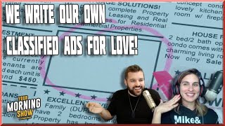 We Write Our Own Classified Ads Looking For Love