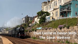 Clun Castle on The Great Western railtour