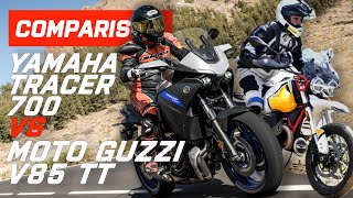 Head to Head: Moto Guzzi V85 TT vs 2020 Yamaha Tracer 700 | Visordown.com